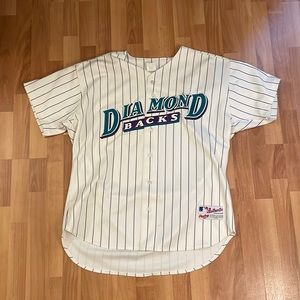 Diamond Backs Men’s blank jersey, with Breast Cancer Patch on sleeve